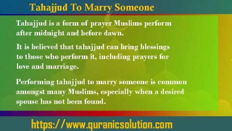 Tahajjud To Marry Someone